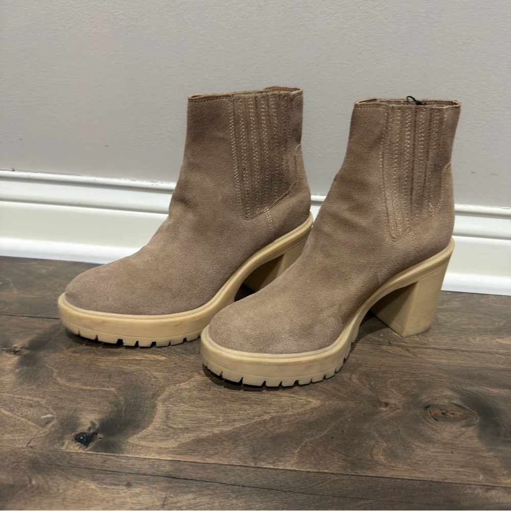 Dolci Vita waterproof leather caster H20 Tan Ankle Boots for Women